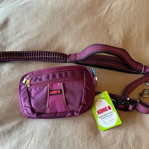 KONG lead with bag -NWT Purple